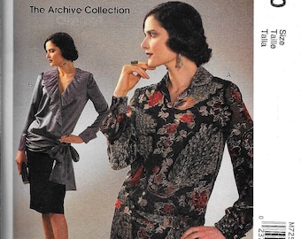 McCall's M7250 Blouse Top Pattern Flapper, Miss Fisher Cosplay Archives 1920s Size 6, 8, 10, 12, 14