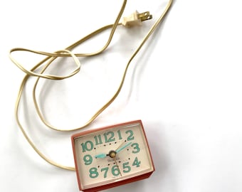 Vintage Pink Westclox Alarm Clock