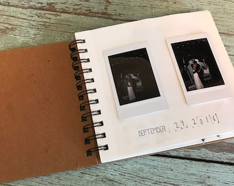Bridal Shower Hand-Stamped Custom Photo Guestbook