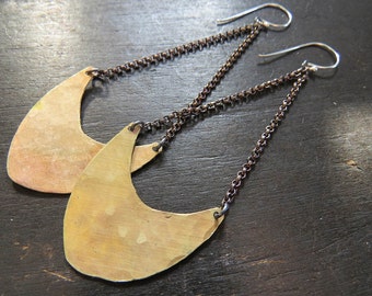 Medium Pendulum Earrings - Brass