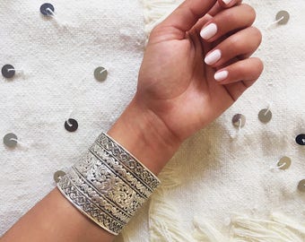 Boho Bracelet, Handmade Bracelet, Bracelet Sterling Silver, Bracelet Women, Moroccan Jewelry, Bohemian Cuff,Gypsy Bracelet,Moroccan Bracelet