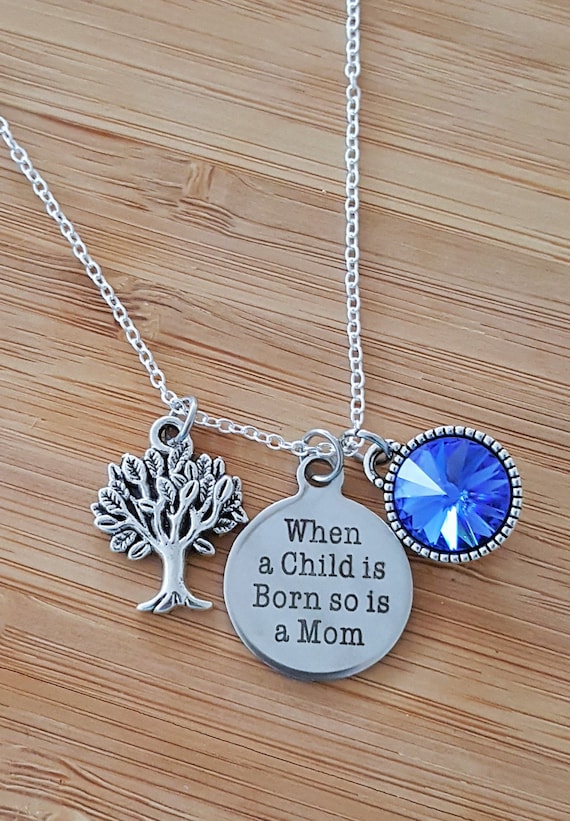 New Mom Necklace New Mom Gift New Mom Push Present New Mommy