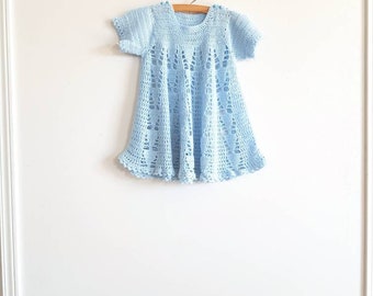 Vintage Blue Knit Dress