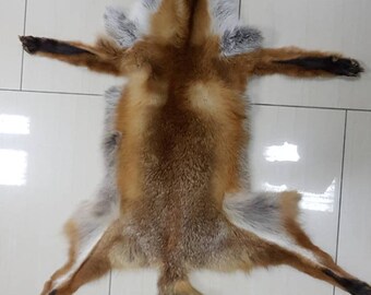 Fox Pelt,Handmade Fox Pelt,Animal Pelt,Soft Leather,Hunting Trophy,Skin,Trophy Pelt,Tan Hide,Pelt,Fox