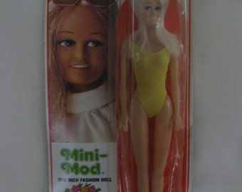 Vintage Mini-Mod Fashion Doll in Original Packaging