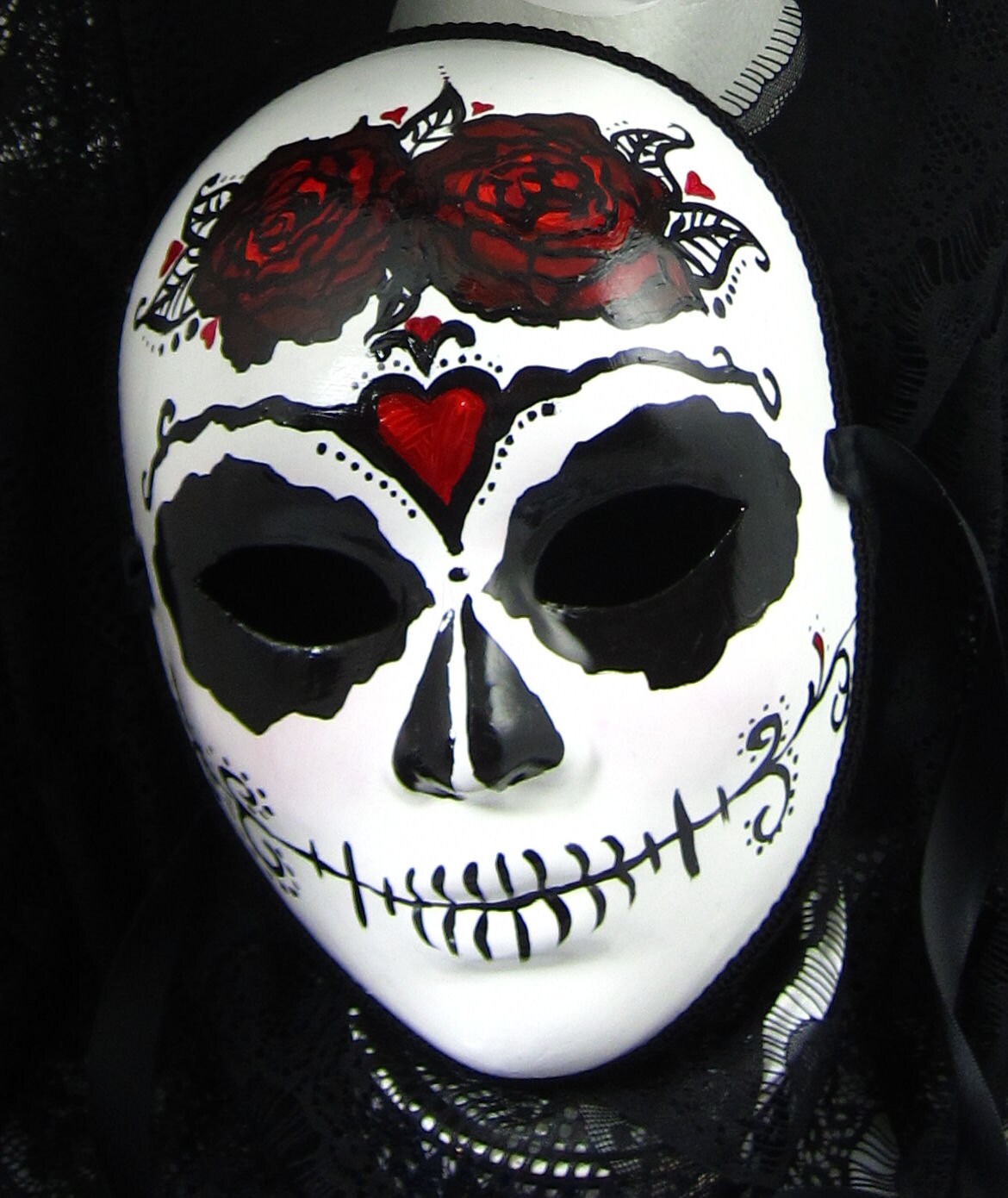 True Love Ways Male Mask Day of the Dead full faced paper