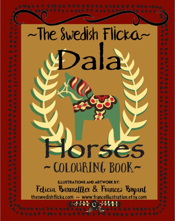 Download Dala Colouring BookWooden Horse DalarnaSwedish Dala Horse