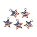 Bulk 5pc Pkgs US Flag Charms - United States Flag Charms - Patriotic Charms - US Flag Charms - Flag Charms - 4th of July Charms (SP0084812)