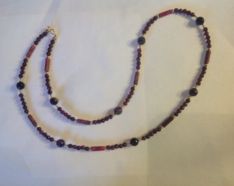 Garnet and Amethyst Necklace