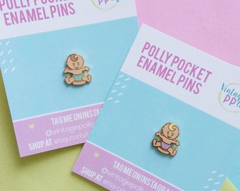 BABY - Polly Pocket hard enamel pin. Mint or Lilac!