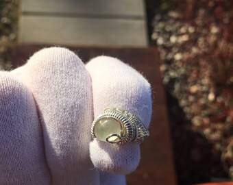 Prehnite Ring size 2 US