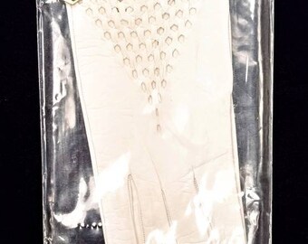 Vintage White Dress Gloves ~ Size 7 1/2 ~ Chevreau Grenoble