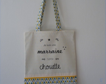 Tote bag fully lined / / bag / / personalized gift / / mother's day / / zero waste