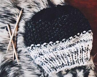 Chunky Knit Hat, Slouchy Knit Beanie | THE WANDERER | Knit Beanie