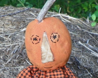 Grungy Pumpkin Head Doll