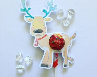 Download Reindeer Lollipop Holders SVG file