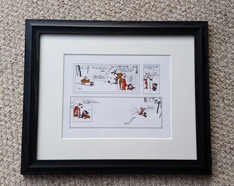 Calvin and Hobbes Magical World Final Strip Framed Print