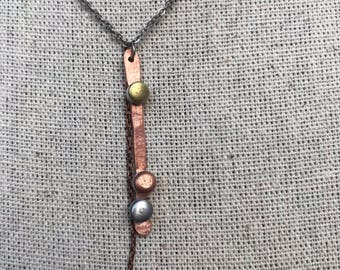 Mixed Metal Dewdrops Necklace