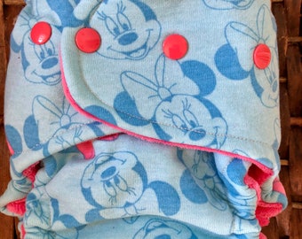 Minnie Mouse OS Fitted Cloth Diaper