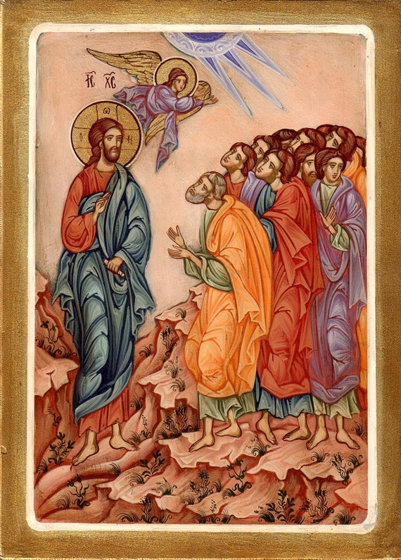 Jesus Christ And The Twelve Apostles Hand painted orthodox