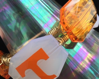 Tennessee Wire Wrapped Bangle Bracelet Vols Gameday Bangle Bracelet