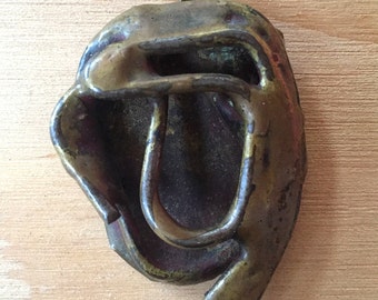 Handmade Brutalist pendant - 1960s - Mid Century Modern