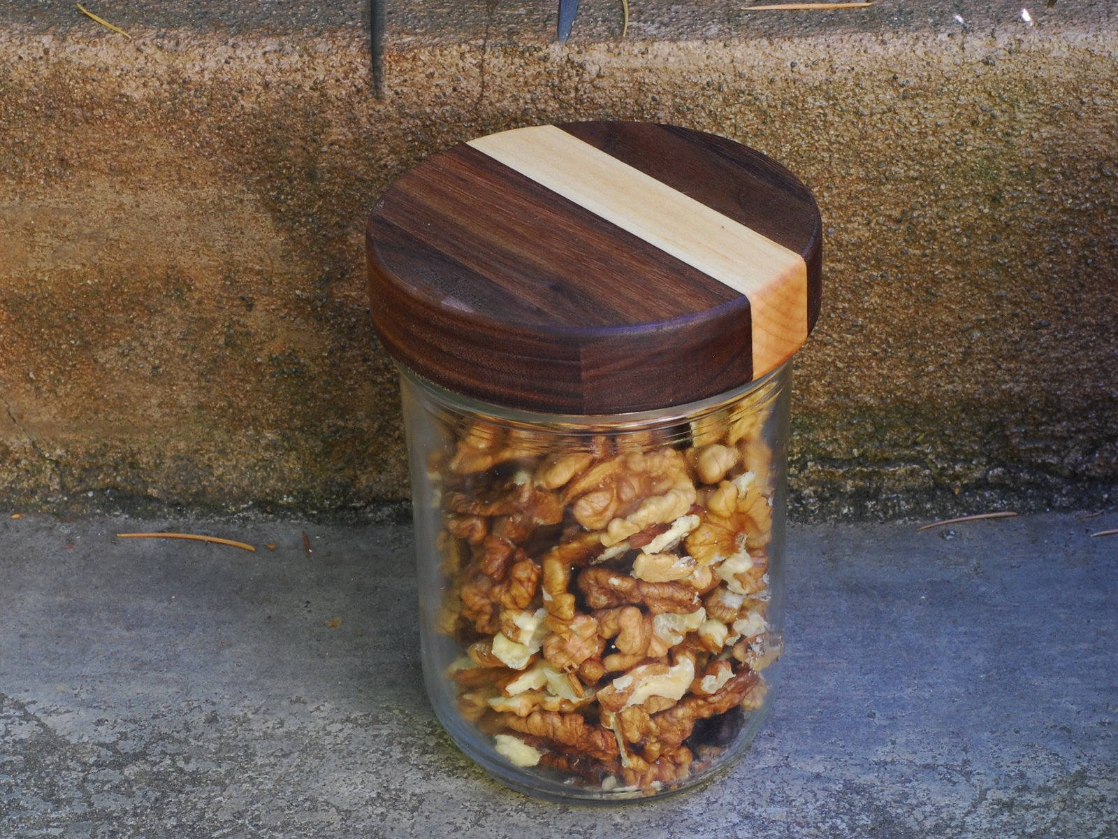 3 Wooden Mason Jar Lids with Seal True screw top Wide