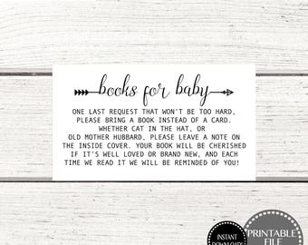 Printable Baby Shower Games, Books for Baby Insert, Printable Books for Baby, Book Cards, Books for Baby Instant Download, Baby Shower Books