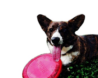 Custom Digital Pet Portrait - Watercolor