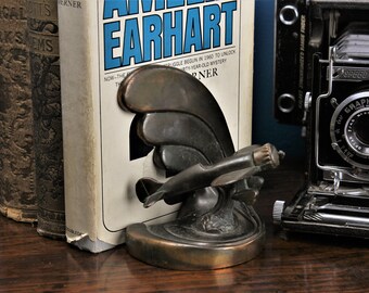 Art Deco Bookend Airplane Aviation