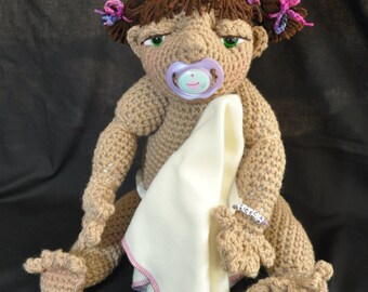 Amigurumi Baby Doll My Little Ones Doll - Becca Crochet Doll XL