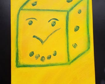 Abstract acrylic painting 8x10 inch