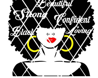 Afro hair Lady svg,Natural hair svg,WORDS in hair,Silhouette cutting file,African American,Women,Black Beauty,Elsa svg,PNG file