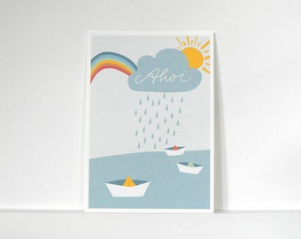 «Post card paper boats» Ahoy.»