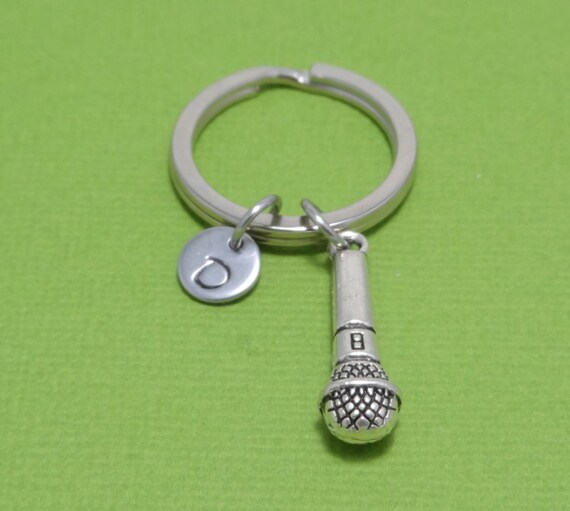 Microphone Keychain Singer Keychain Mic Keychain Karaoke