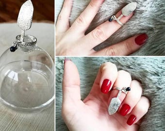 925 sterling silver nail ring