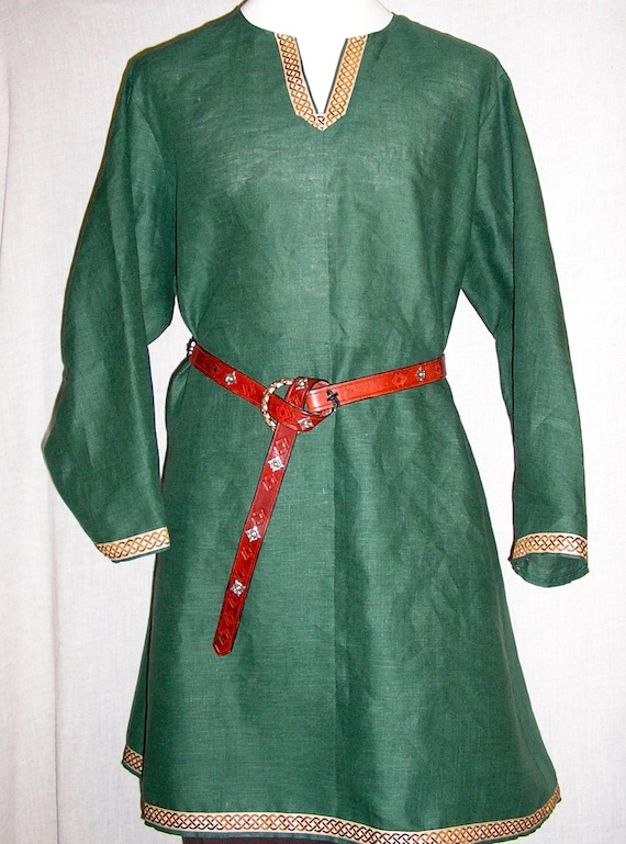 Items similar to Viking, Medieval Linen Tunic, SCA Historical on Etsy