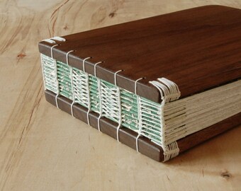 Wood Wedding Guest Book or Vacation Home Cabin Guestbook black walnut wood anniversary book lover gift custom memorial book - ready to ship