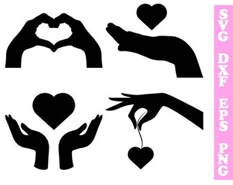 Heart svg, hands svg, valentines day svg, love quotes svg, svg for cameo, decal svg, svg shirts, heart cut files, cricut, stencil svg, heart