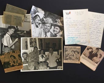 Debbie Reynolds in Cuba Original Collection of Photographs, Negatives, Signed Letter and Newspaper Articles