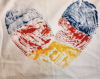 One Love Tee In Primary Colors By DapoDavinci