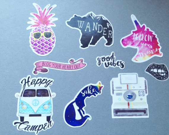 hipster sticker vinyl stickers sticker pack cute stickers cool