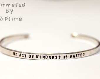 Skinny Cuff Bracelet, hand stamped bracelet, personalized jewelry, custom name, custom phrase, layering bracelet, stacking bracelet