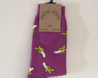 socks banana one size