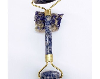 Blue Sodalite Face Roller, 5.5 inches