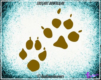 Download Animal tracks svg | Etsy