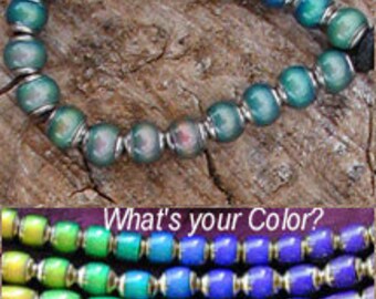 Strand 6mm Mini Mood Beads - 20pc 2.5mm hole size