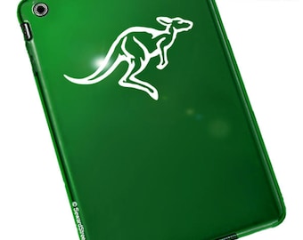 Kangaroo Decal, Marsupial Laptop Sticker, Wallaby Auto Decal, Macropodidae Window Sticker, Kangaroo Vinyl Decal / 2.25"h x 4.75"w - #911