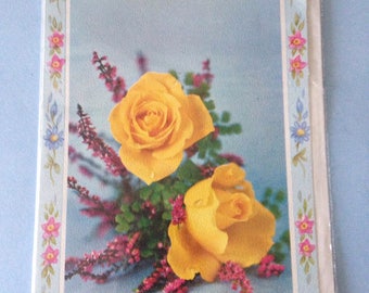 Vintage 1950s or 1960s Birthday Card for a Cousin with Original Envelope & Cellophane