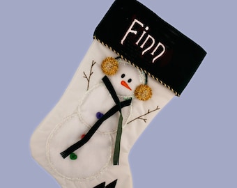 Christmas Stocking - Snowman